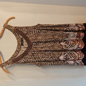 Apt. 9 Leopard Print Beaded Top